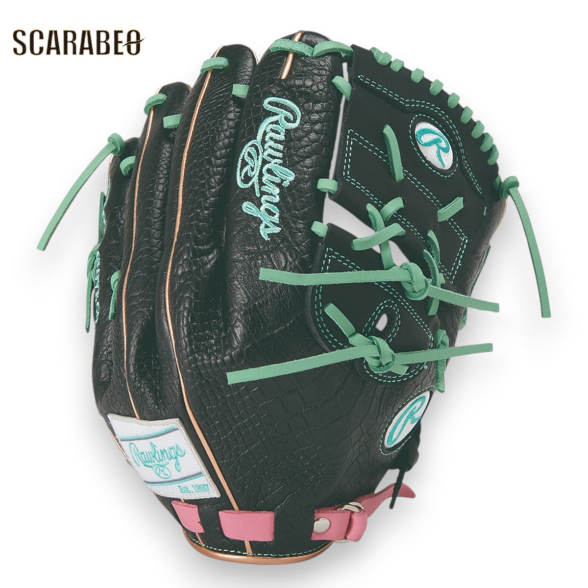 ローリングス 軟式 HOH MLB COLOR SYNC 投手用 11.75インチ Rawlings 軟式グローブ 野球 グラブ ピッチャー Tピンク クロコダイル HOH メジャースタイル gr6hmj205fb