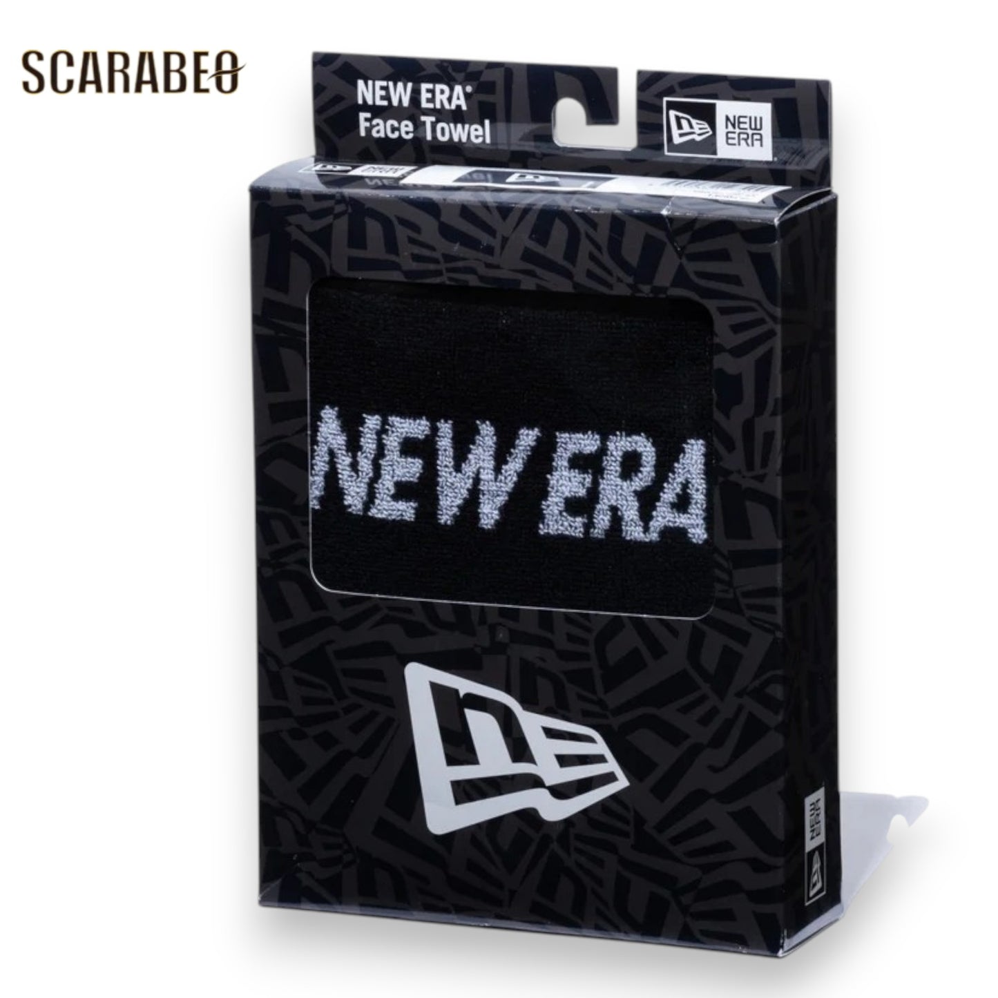 ニューエラ ボックスドタオル フェイスタオル フラッグロゴ ブラック NEW ERA 今治タオル ジャカード ユニセックス ギフト
