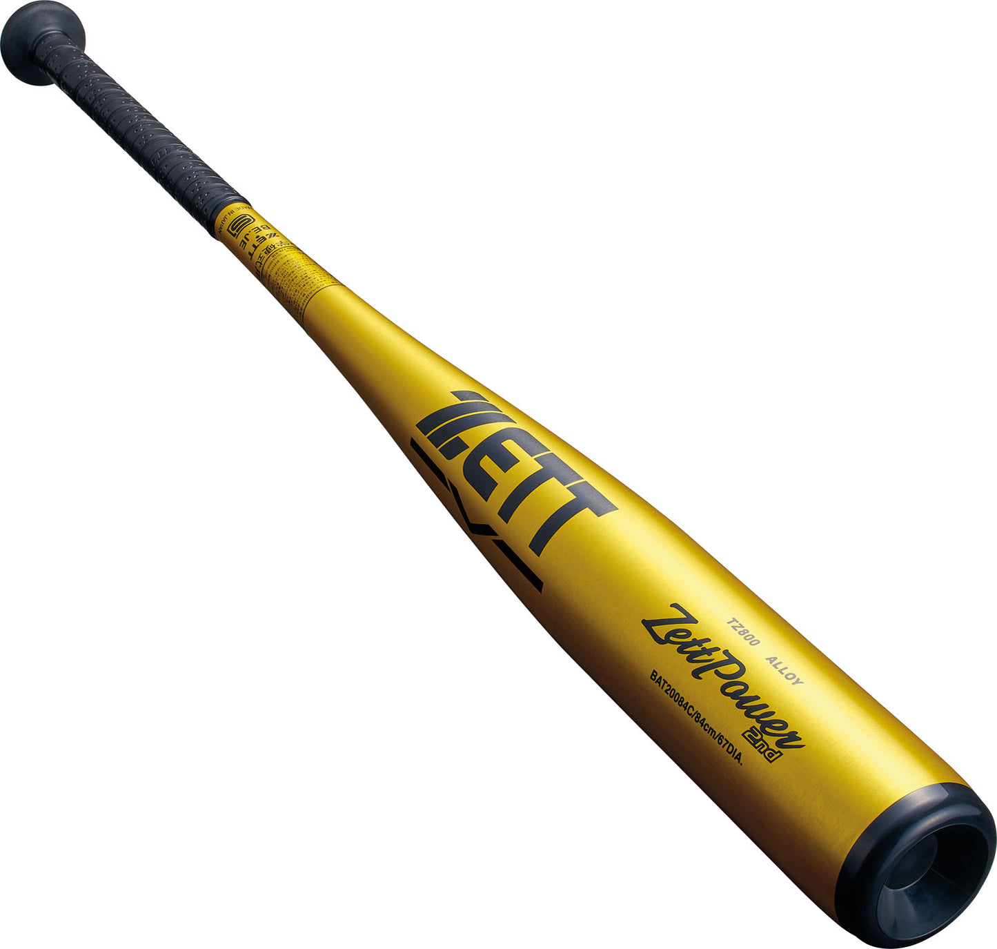ゼットZETTゼットパワー2ND中学硬式バット金属製ミドルバランスTZ80083cm820g84cm830gイエローゴールド日本製bat200-5301