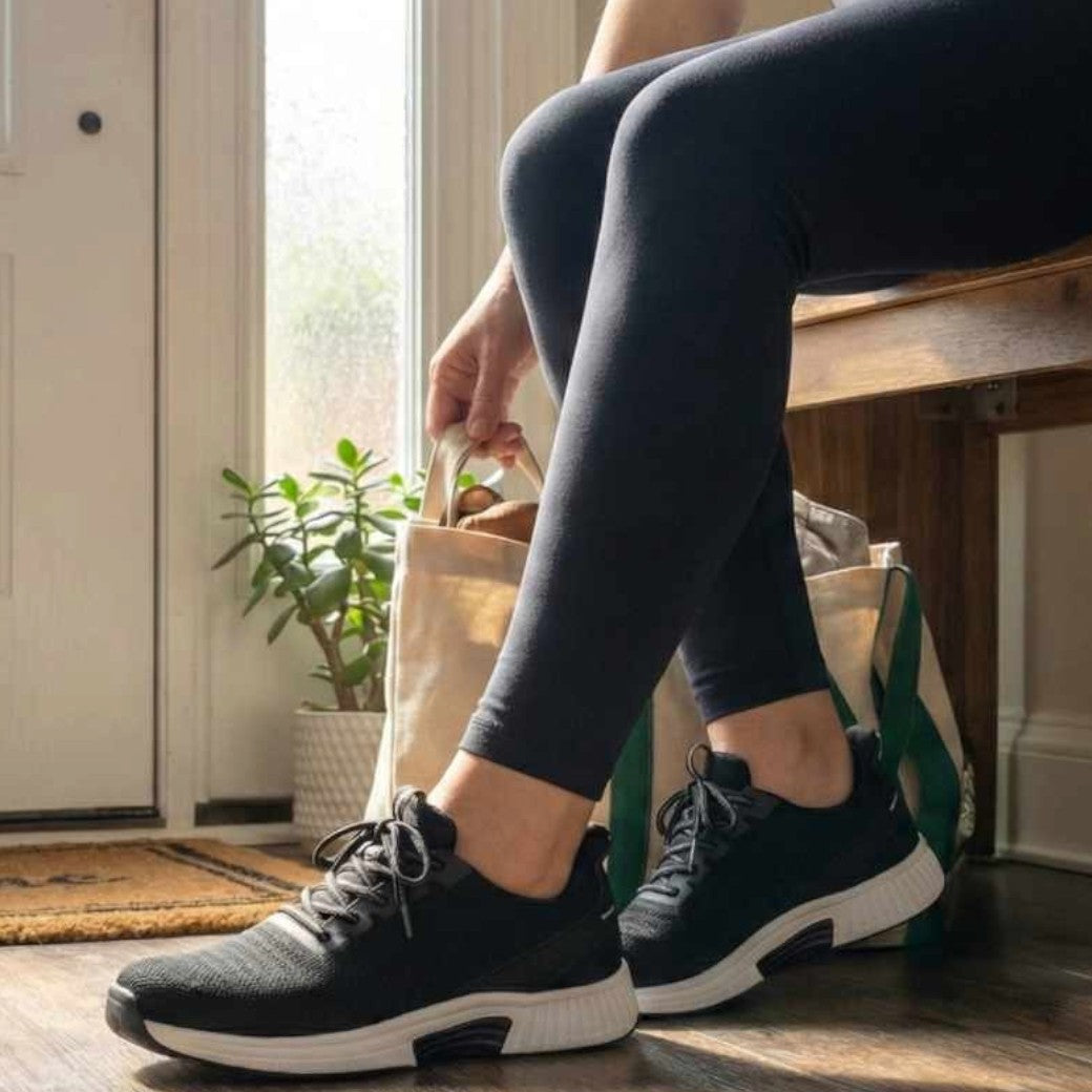 オーソフィートOrthofeetキタKITAミディアムOF80011202レディーススニーカーハンズフリー2E相当ブラックホワイト撥水ストレッチ立ち仕事of80011202