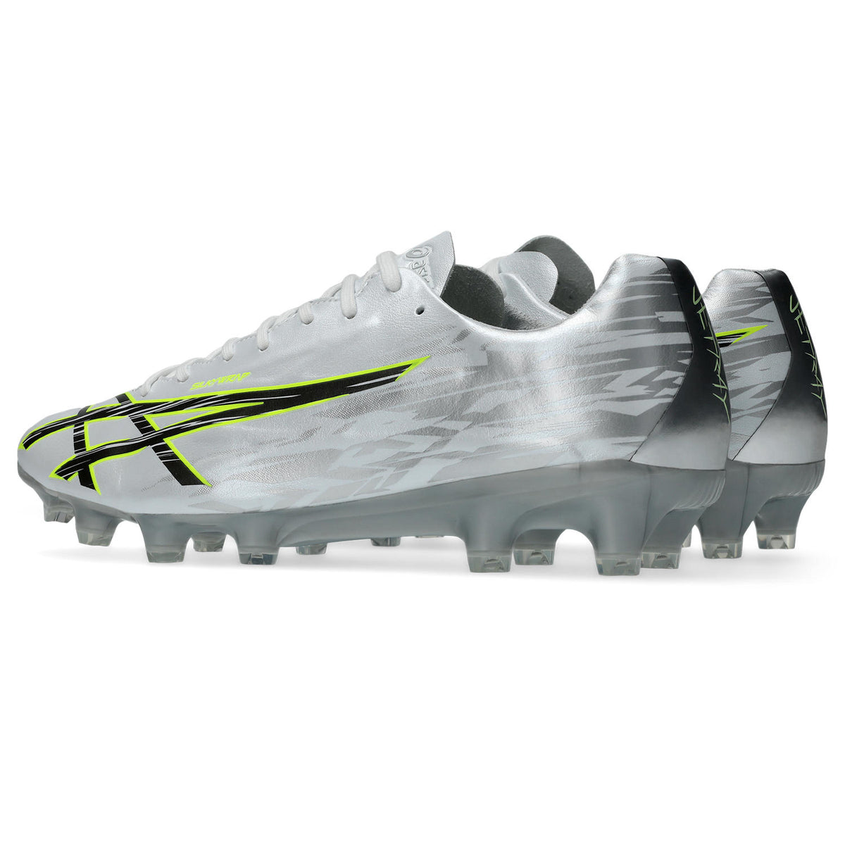 【10月15日発売開始|予約受付中】アシックスasicsJETRAYPROジェットレイプロサッカースパイクスピードモデルJETFRAMEシルキーラップシルバー×イエロー1103a145-101