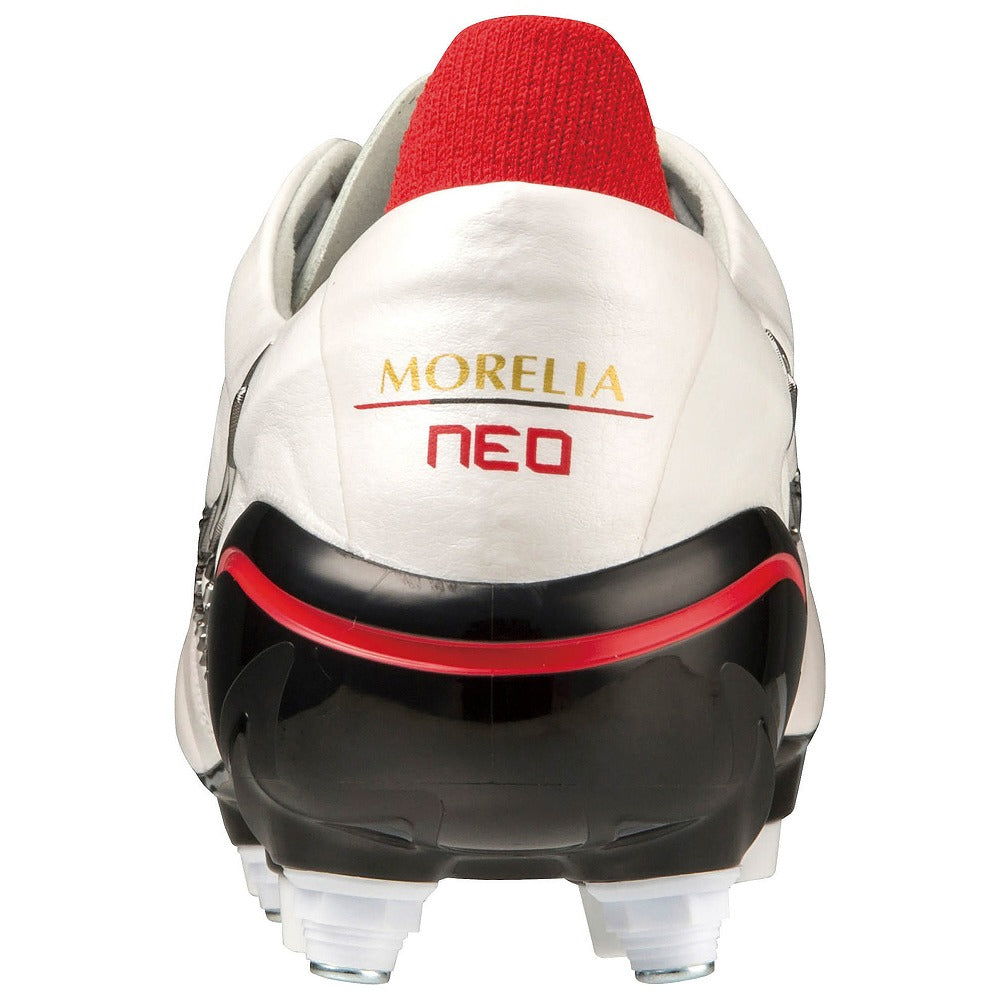 ミズノ サッカー 取替・固定式 スパイク モレリア ネオ 4 ジャパン ミックス ホワイト × ブラック P1GC233009 MORELIA NEO IV JAPAN MIX MIZUNO