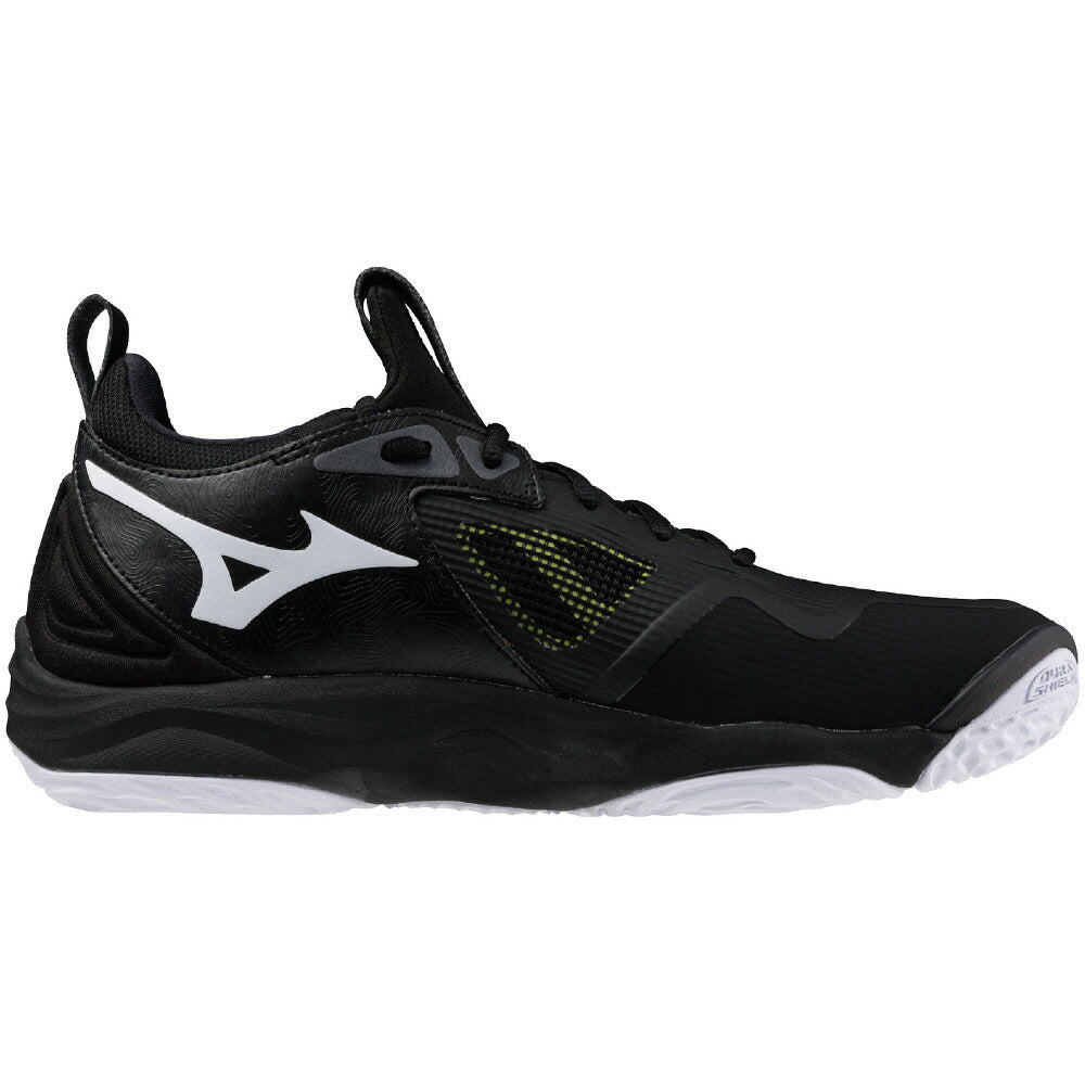 ミズノ バレーボールシューズ ウェーブモーメンタム 3 ブラック×ホワイト×グリーン V1GA231252 WAVE MOMENTUM 3 mizuno
