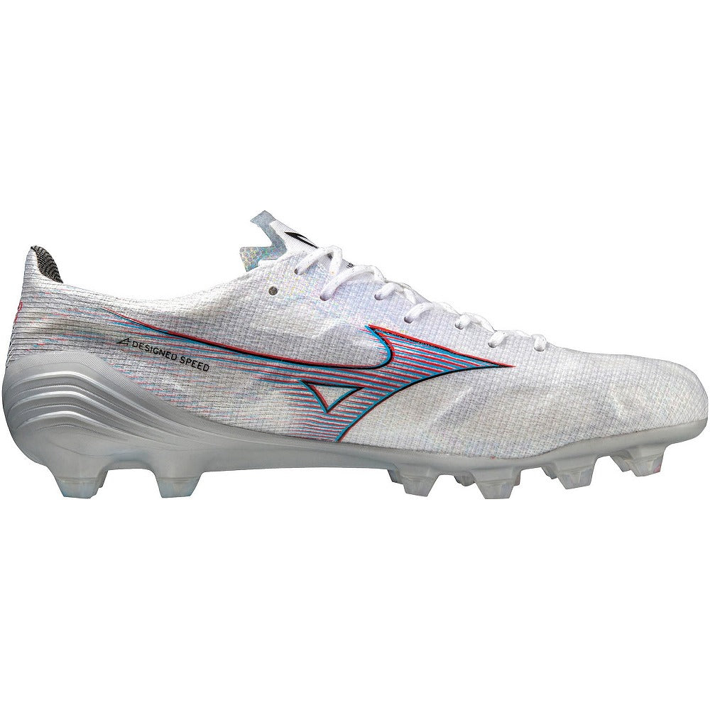 ミズノ MIZUNO サッカースパイク ミズノアルファ JAPAN ホワイト×イグニッションレッド×ブルー P1GA236009 α ALPHA