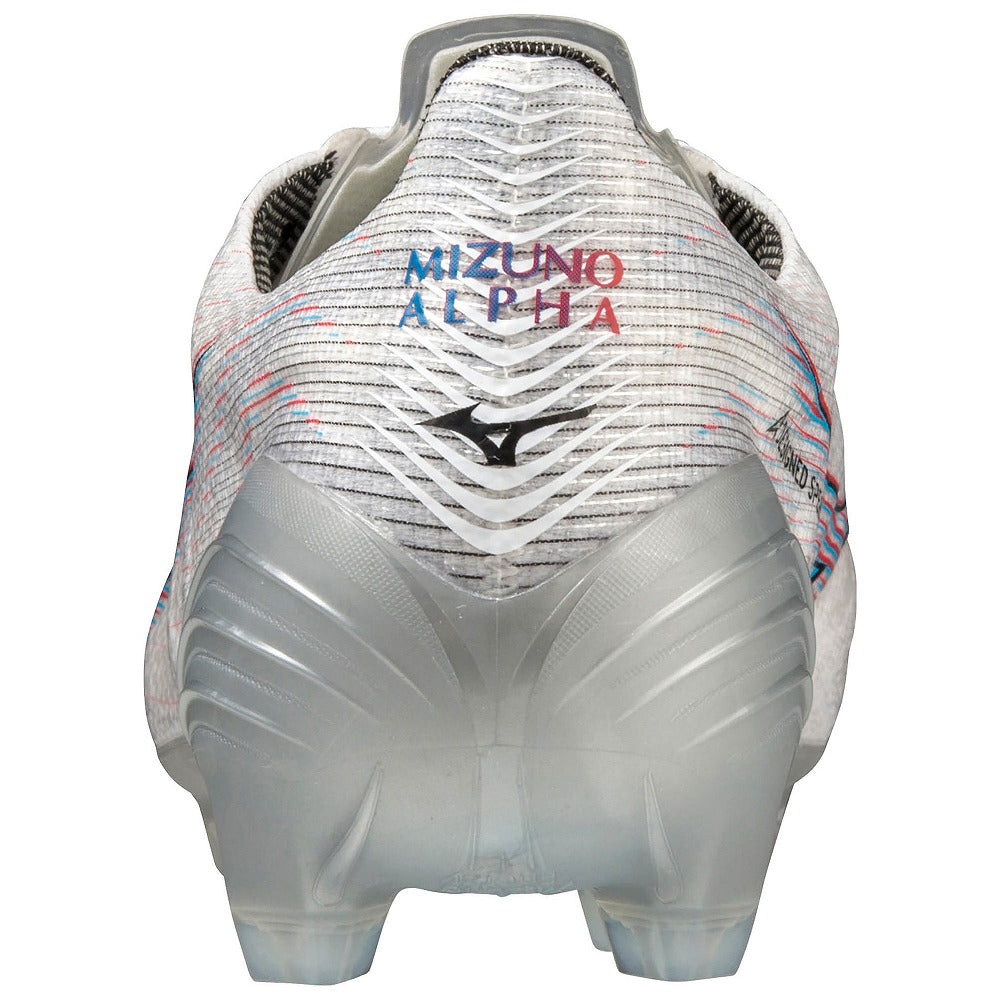 【大特価】ミズノ MIZUNO サッカースパイク ミズノアルファ エリート ホワイト×イグニッションレッド×ブルー P1GA236209 α ALPHA ELITE