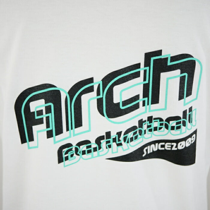 【 Arch アーチ 】 バスケットウェア Tシャツ diagonal tee ホワイト 半袖 バスケットシャツ ショートスリーブ T121-112 バスケ