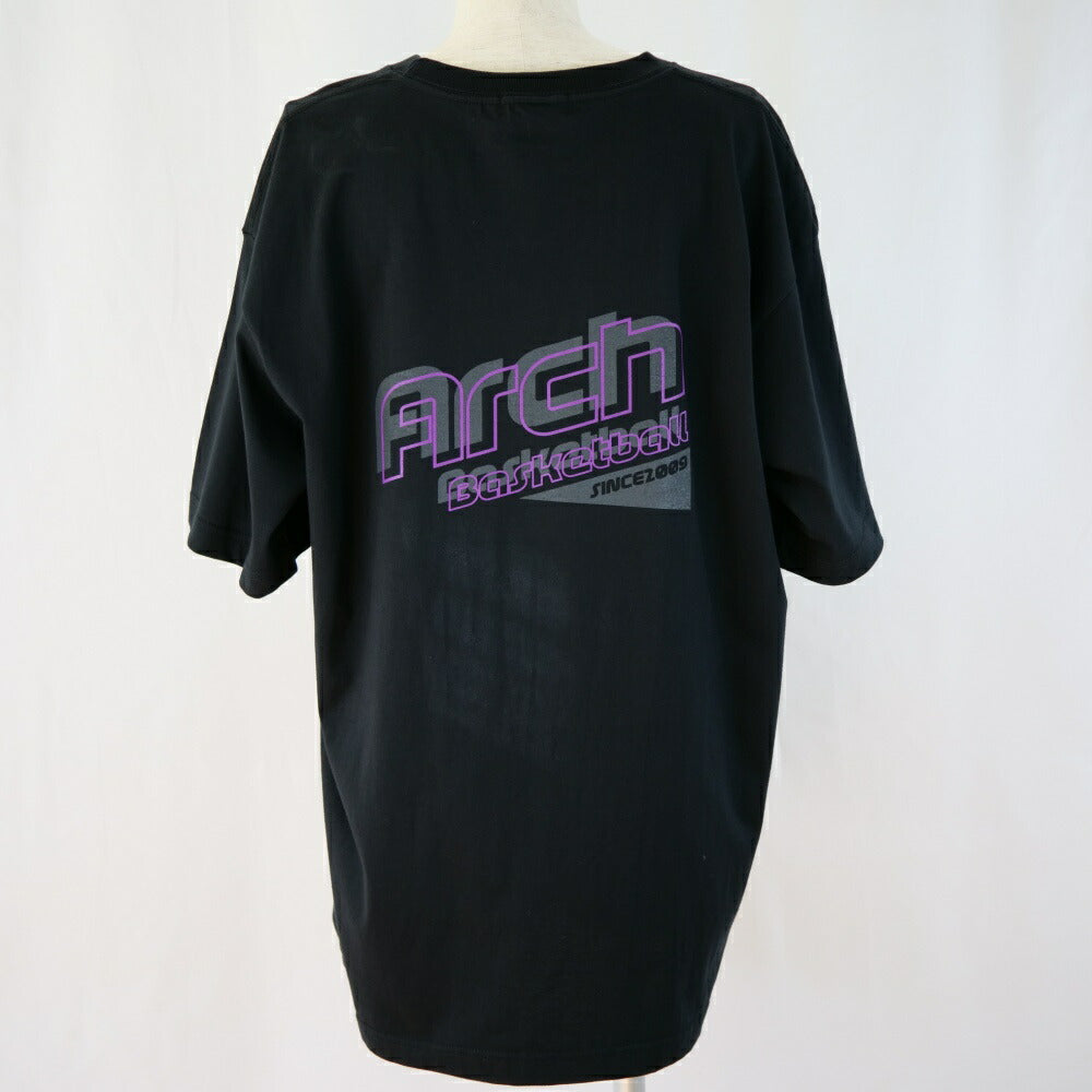 【 Arch アーチ 】 バスケットウェア Tシャツ diagonal tee ブラック 半袖 バスケットシャツ ショートスリーブ T121-113 バスケ