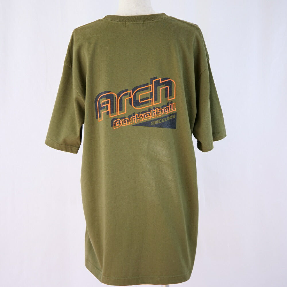【 Arch アーチ 】 バスケットウェア Tシャツ diagonal tee カーキ 半袖 バスケットシャツ ショートスリーブ T121-114 バスケ