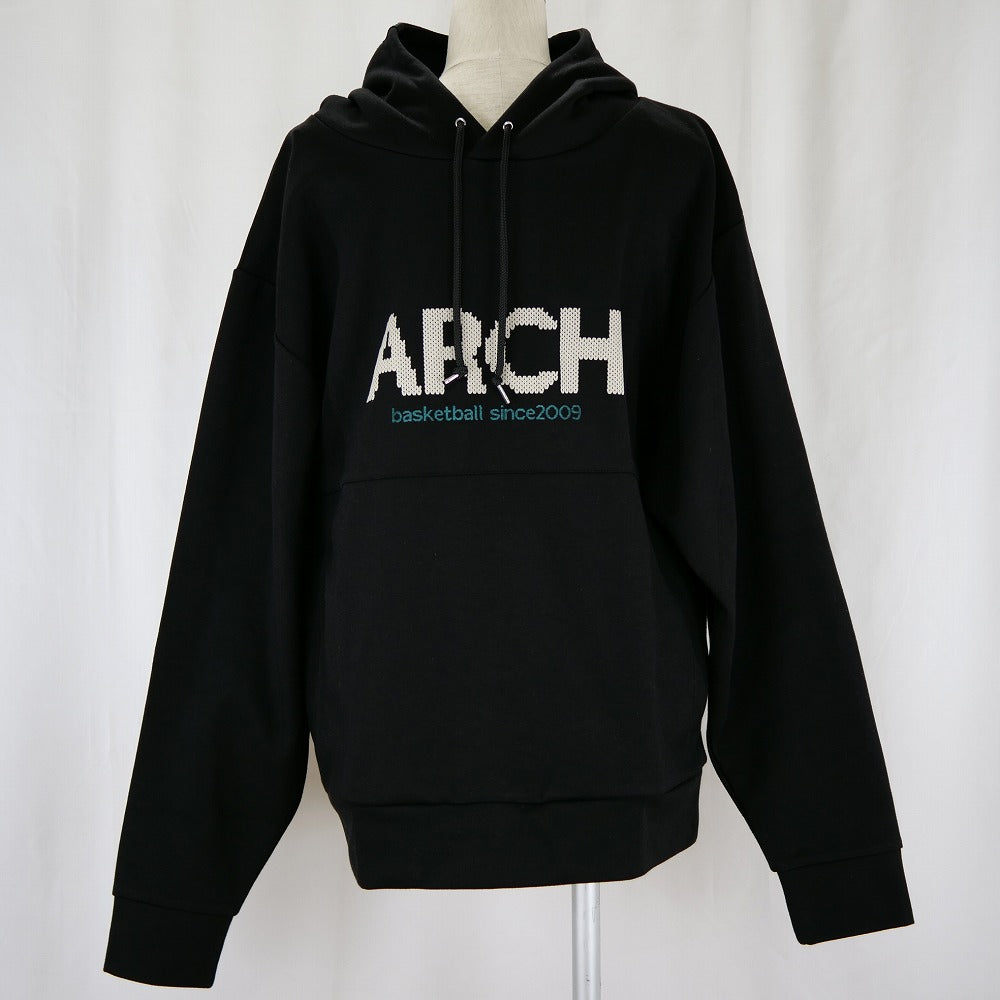 【 Arch アーチ 】 バスケット ジャケット crochet logo P/O parka ブラック アウター T722-114