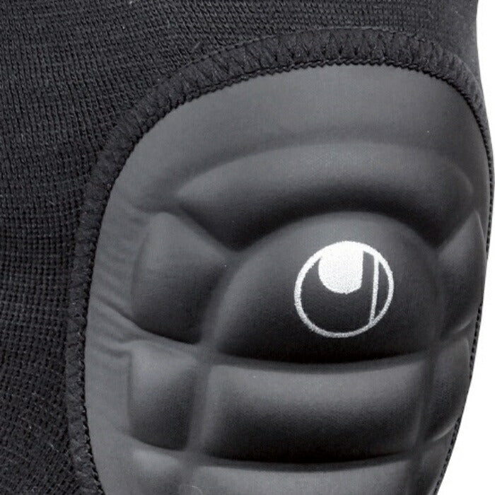 【uhlsport ウールシュポルト】 サッカー ジュニア プロテクター ニーパッド Jr. ブラック U81704 ニー ヒザ
