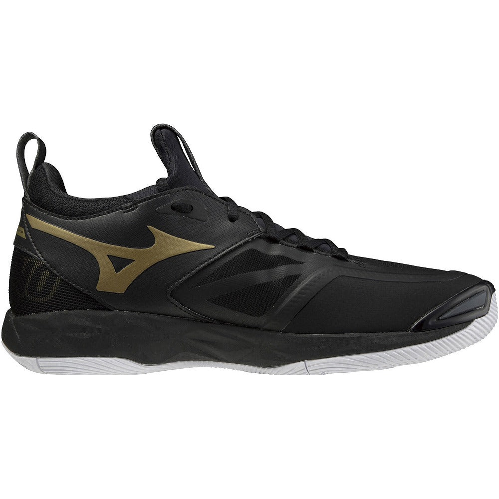 【 ミズノ mizuno 】 バレーボールシューズ ウェーブモーメンタム 2 ( ブラック×ゴールド×ホワイト ) V1GA211252 WAVE MOMENTUM 2