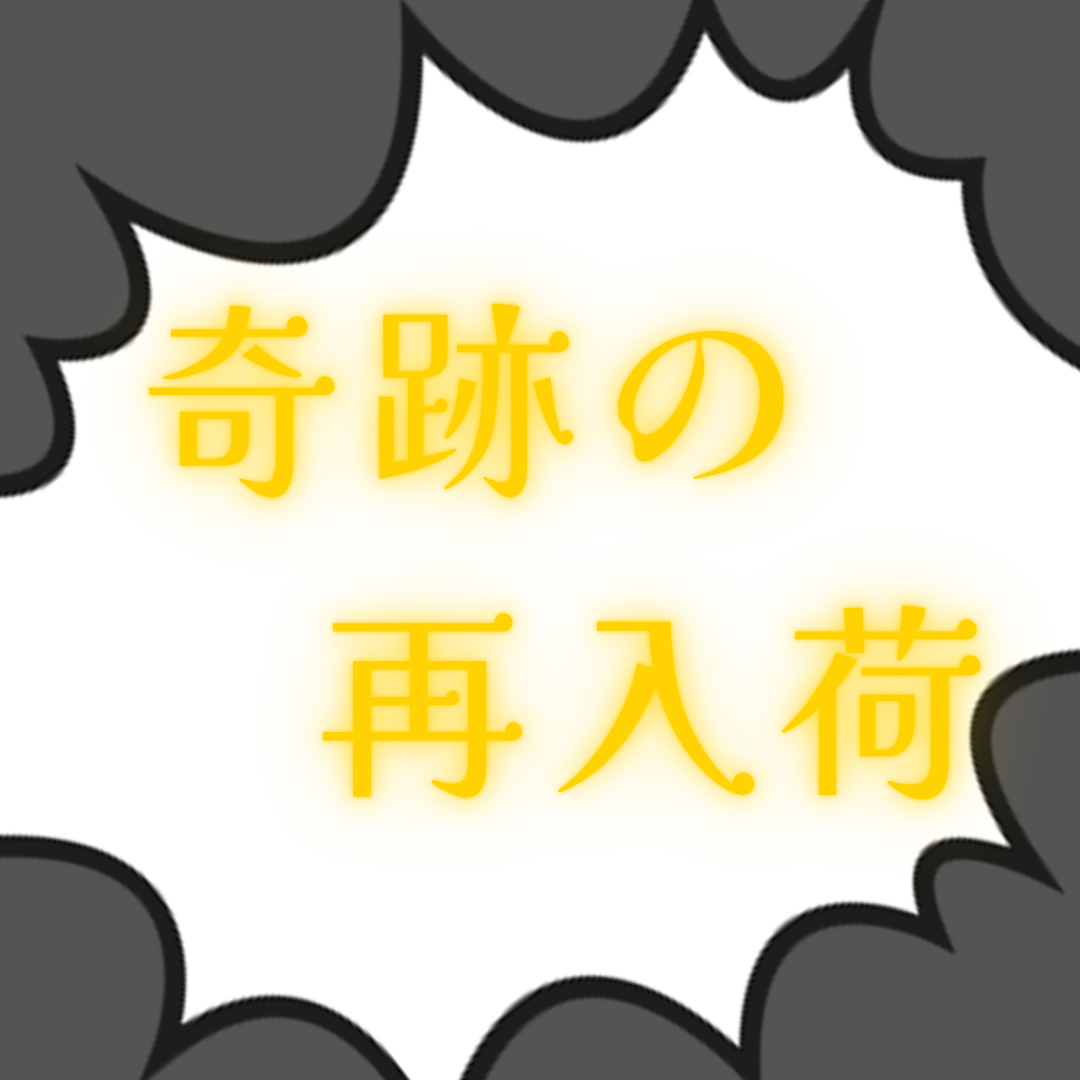 奇跡の再入荷