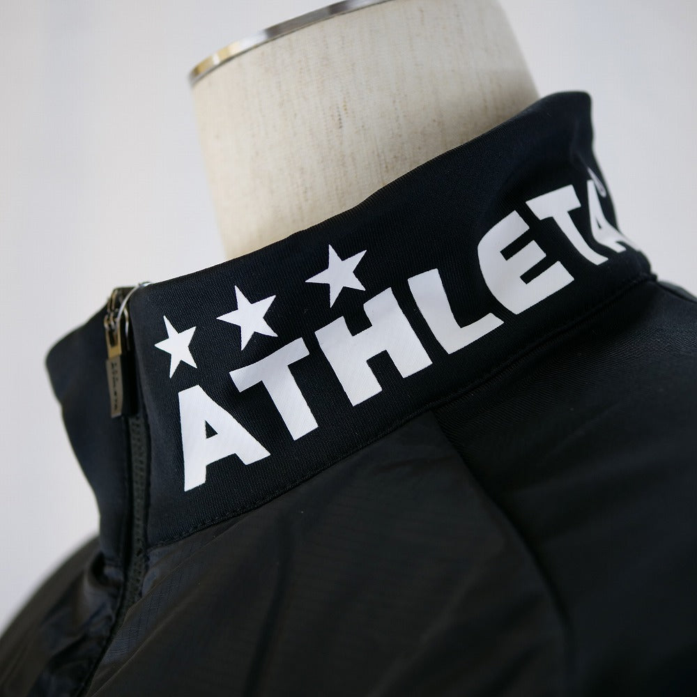 【 アスレタ ATHLETA 】 ジュニア 中綿ミドルジャージジャケット 02374J ブラック Fイエロー ネイビー サッカー フットサル ウェア トレーニングウェア