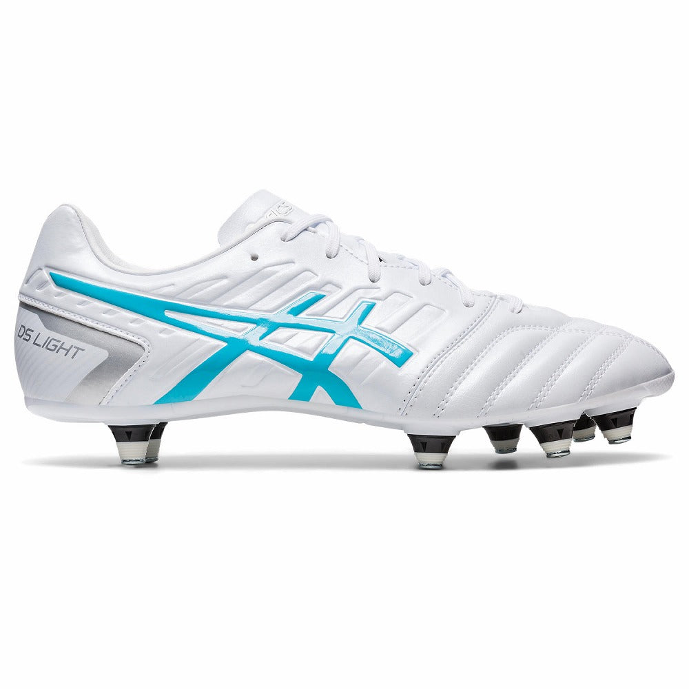 アシックス 取替式 ワイド サッカー スパイク DS LIGHT GAIN ST ホワイト×アクアリウム 1101A041-101 ASICS