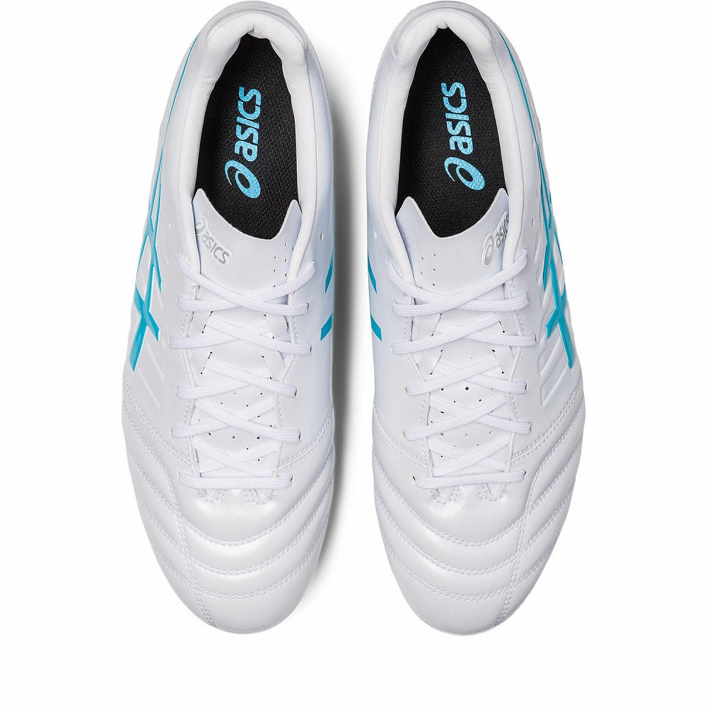 アシックス 取替式 ワイド サッカー スパイク DS LIGHT GAIN ST ホワイト×アクアリウム 1101A041-101 ASICS