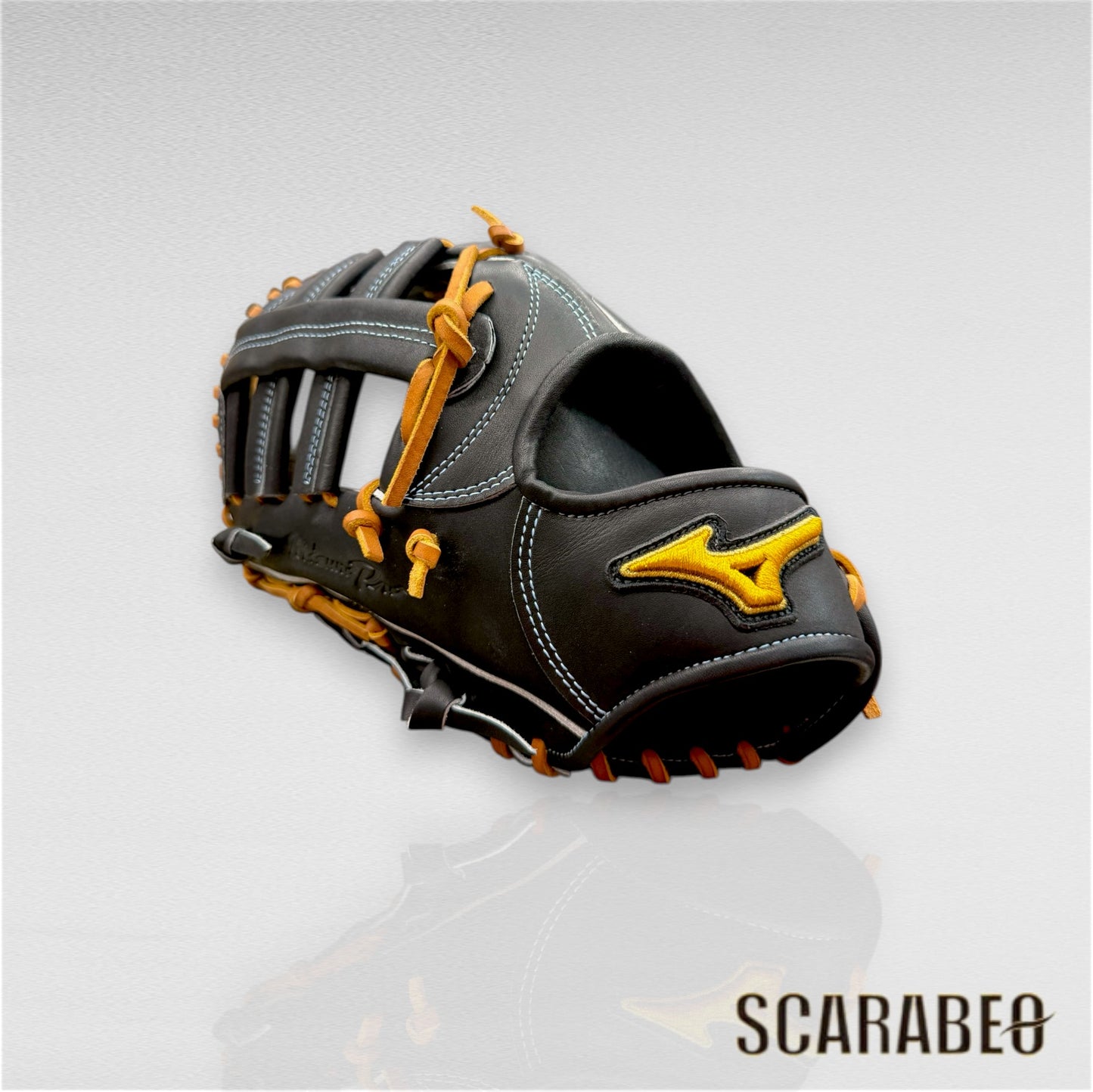 【 ミズノ MIZUNO 】 野球 硬式用グラブ 外野手用 ミズノプロ HAGA フィンガーコアテクノロジー1AJGH20007 ( ブラック ) 09 グローブ