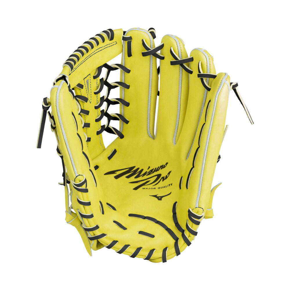 【 ミズノ MIZUNO 】 野球 硬式用グラブ 外野手用 ミズノプロ 1AJGH97817 ( ナチュラルライム ) 40 グローブ mizuno pro