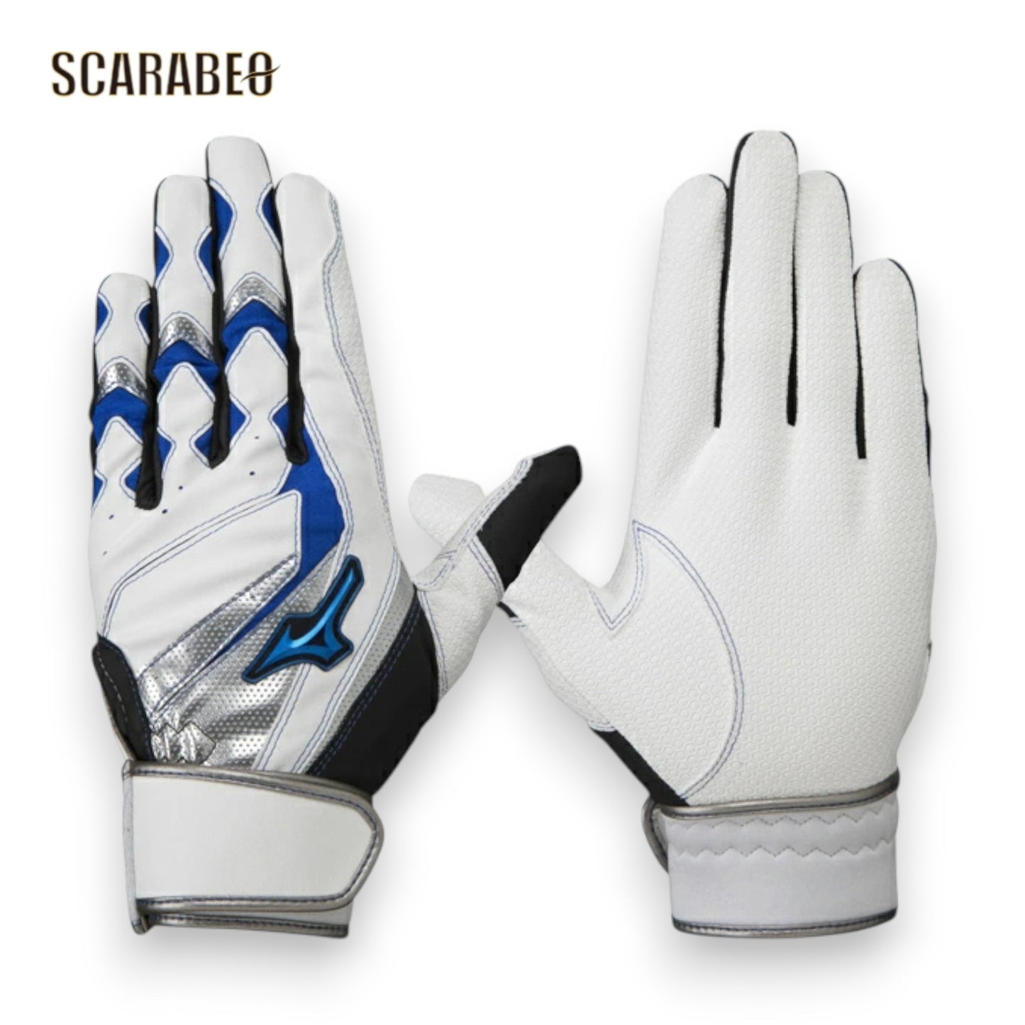 ミズノ MIZUNO ウィルドライブ ブルー 両手用 バッティンググローブ 手袋 メンズ 一般用 素手感覚 グリップ 1EJEA245