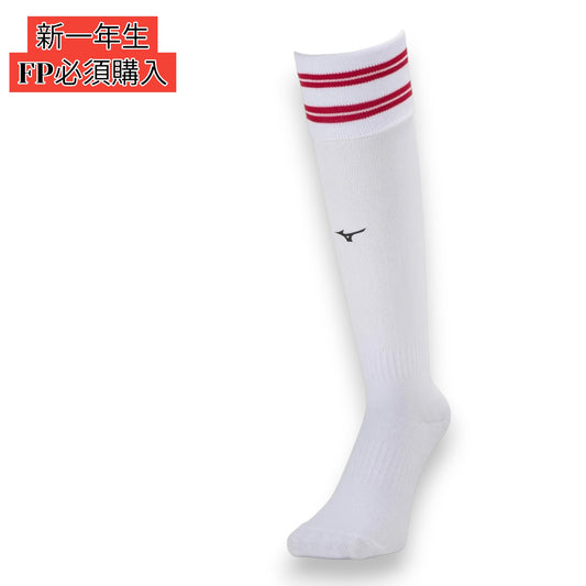 FPソックス　P2MXA05076（白×赤）