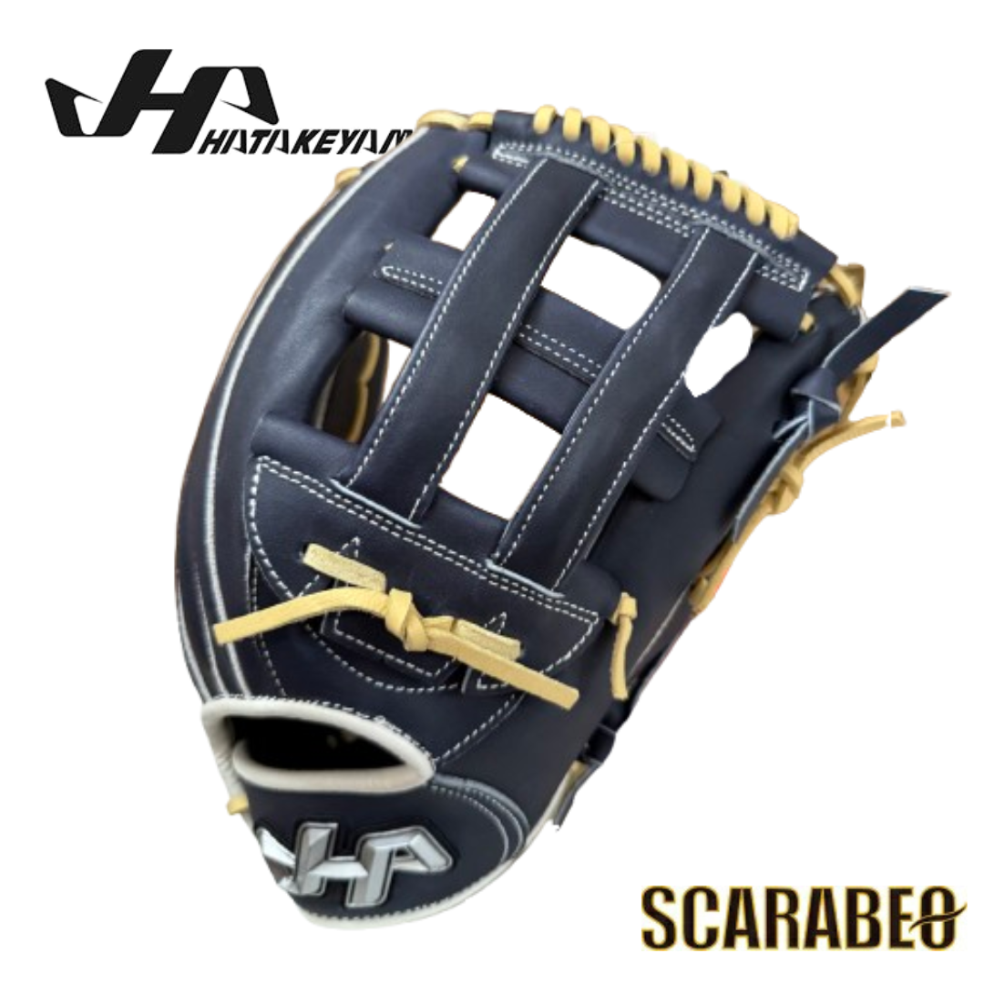 2025年限定モデル HATAKEYAMA ハタケヤマ 軟式グローブ PRO-G97 外野手用 一般用 大人用 右投げ 12.4インチ ネイビー 北米ステアハイド 限定グラブ