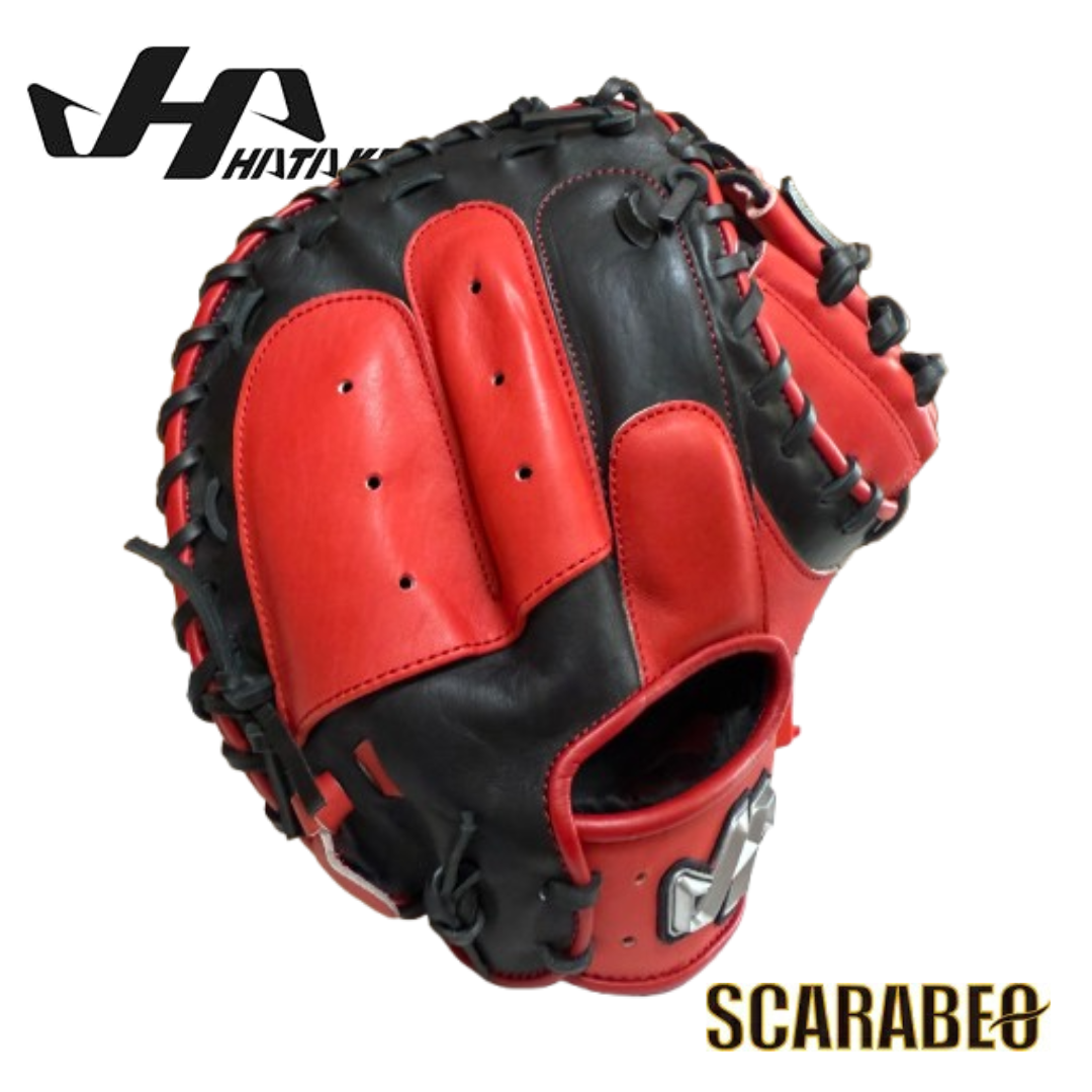 2023年限定モデル HATAKEYAMA ハタケヤマ 軟式キャッチャーミット PRO-M08 一般用 捕手用 右投げ 大人 軟式野球 グローブ ミット シェラムーブ ASカット搭載 北米ステアハイド