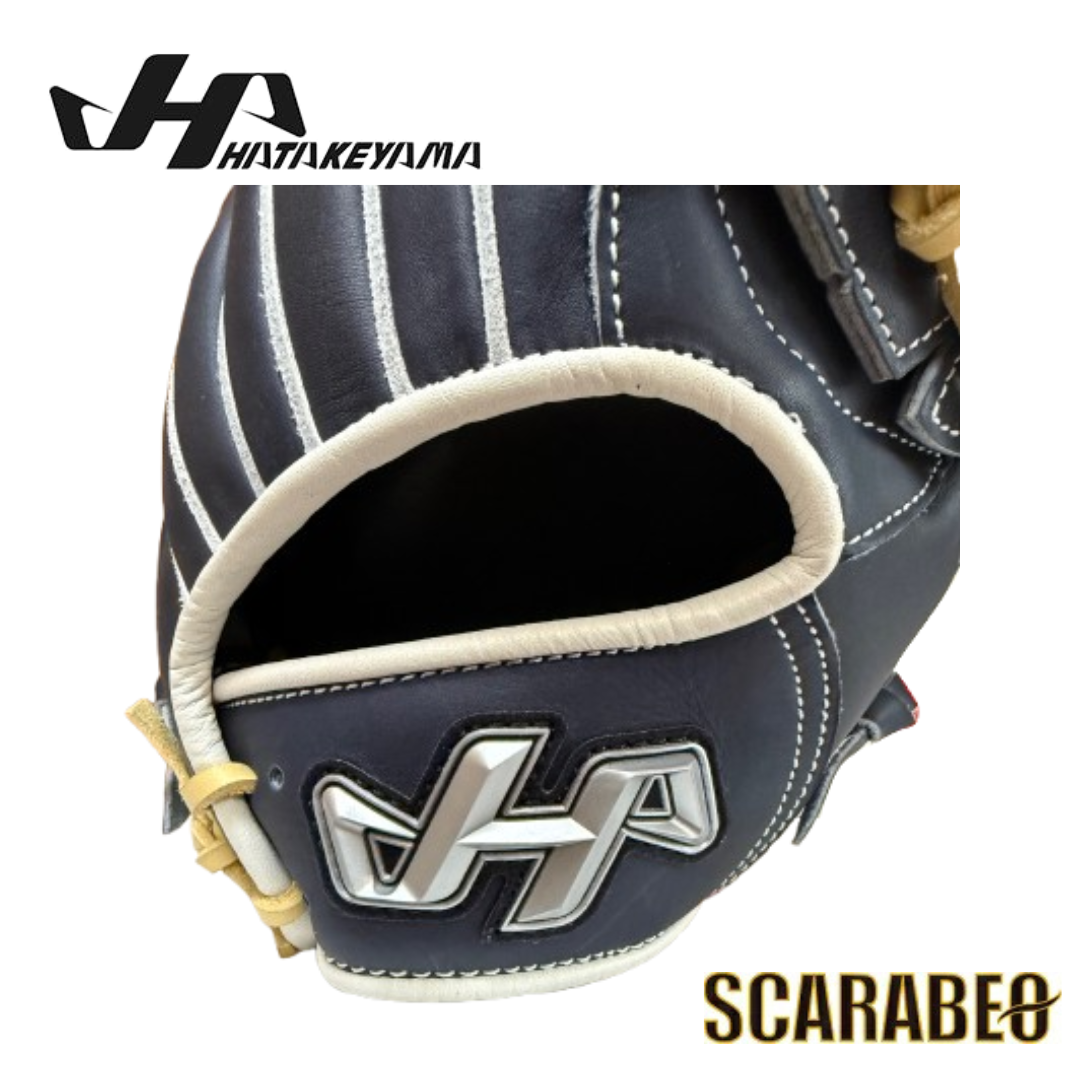 2025年限定モデル HATAKEYAMA ハタケヤマ 軟式グローブ PRO-G97 外野手用 一般用 大人用 右投げ 12.4インチ ネイビー 北米ステアハイド 限定グラブ