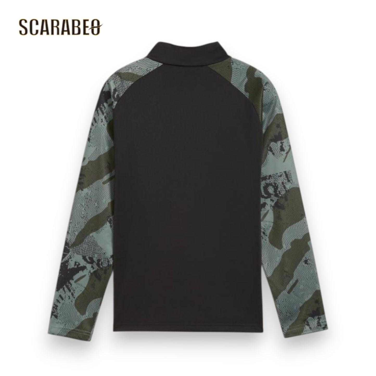 プーマ PUMA ジュニア INDIVIDUAL LIGA CAMO 上下セット キッズ 子供用 トレーニングウェア 1/4ジップトップ パンツ ドライ 吸水速乾 659814