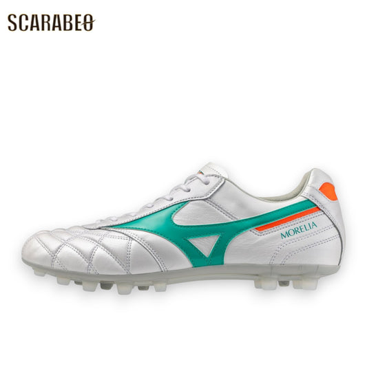 ミズノ モレリア 2 JAPAN AG PRISM WHITE PACK P1GA255235 サッカースパイク 日本製 ショートタン MORELIA II JAPAN p1ga260335