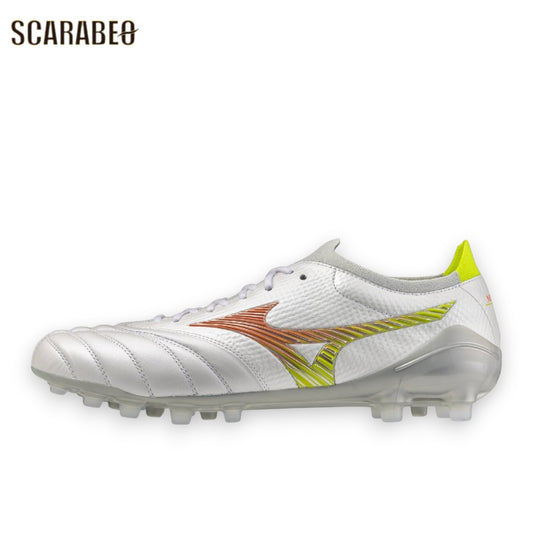 ミズノ MORELIA NEO V β JAPAN AG PRISM WHITE PACK サッカースパイク 人工芝専用 モレリアネオ5 ベータ ジャパン AG MIZUNO P1GA269154