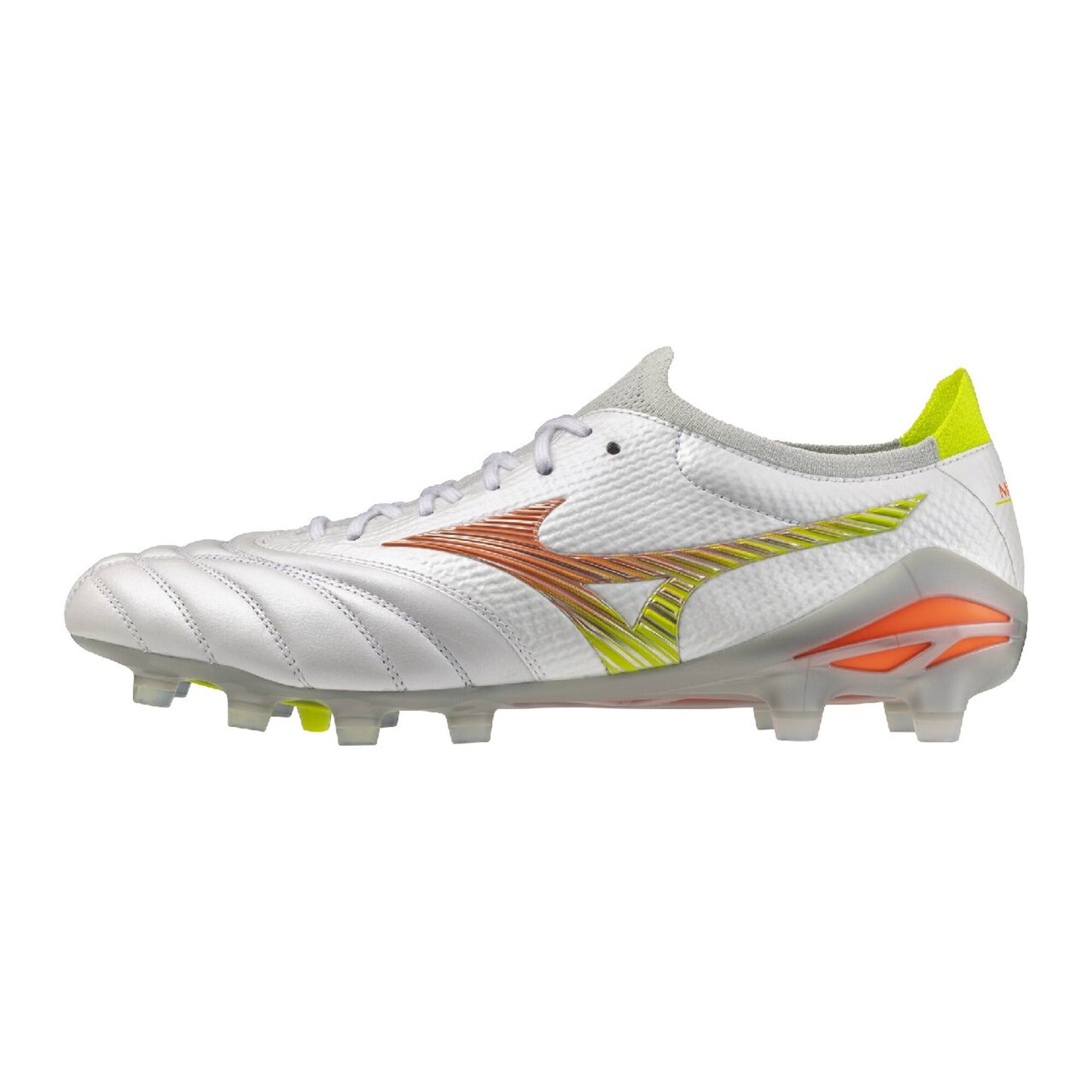 ミズノ MORELIA NEO V β JAPAN PRISM WHITE PACK サッカースパイク モレリアネオ5 ベータ ジャパン ホワイト オレンジ イエロー MIZUNO
