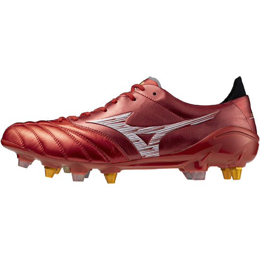 ミズノ モレリアネオ 4 JAPAN MIX 【RUBY RED PACK】サッカーシューズ サッカー スパイク シューズ 靴 くつ 中学校 高校 一般 大人 軽量　柔軟 素足感覚  p1gc253060