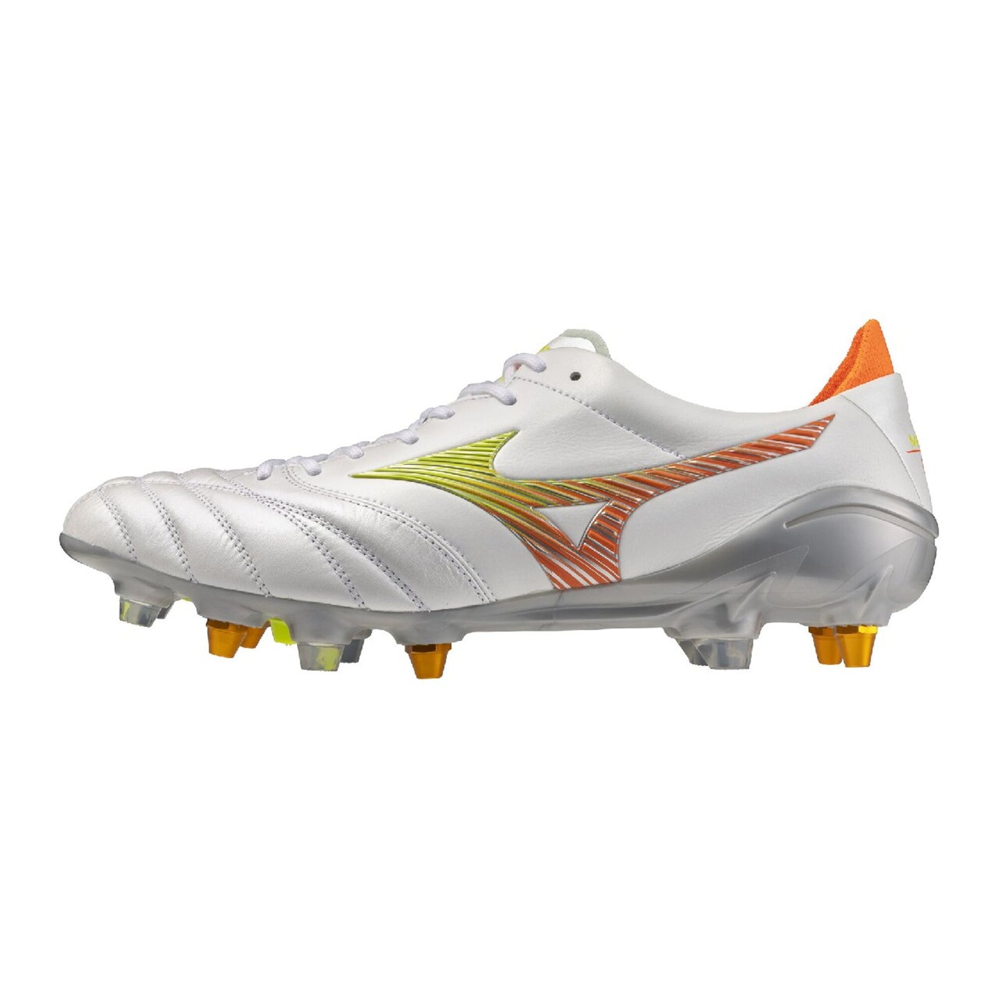 ミズノ MORELIA NEO V JAPAN MIX PRISM WHITE PACK サッカースパイク 取替式 モレリアネオ5 ジャパン MIX スーパーホワイトパール MIZUNO