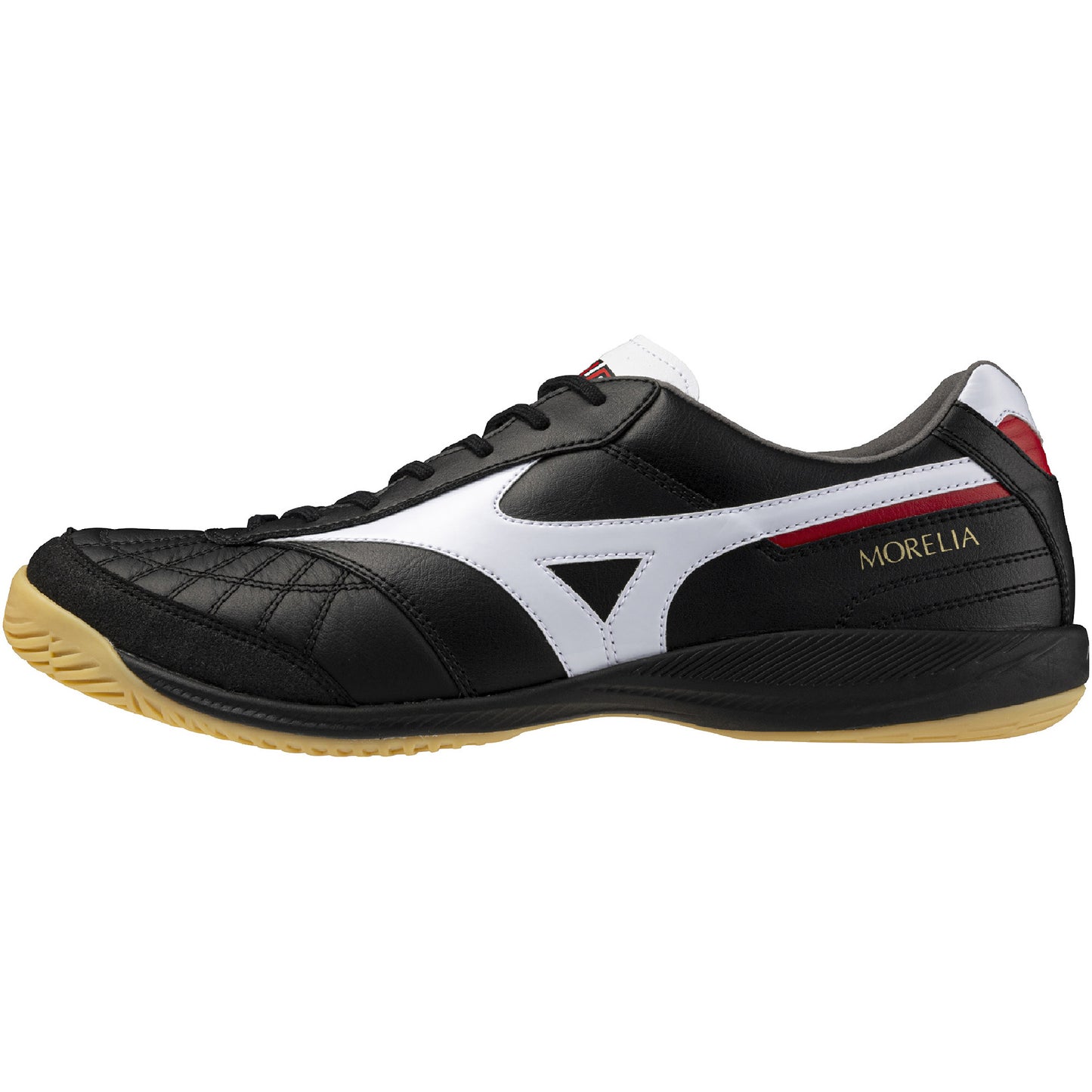 MIZUNO ミズノ モレリア SALA JAPAN IN フットサルシューズ 室内用 インドア 天然皮革 クッション性 軽量 ノンマーキングソール 日本製 01 ブラック×ホワイト