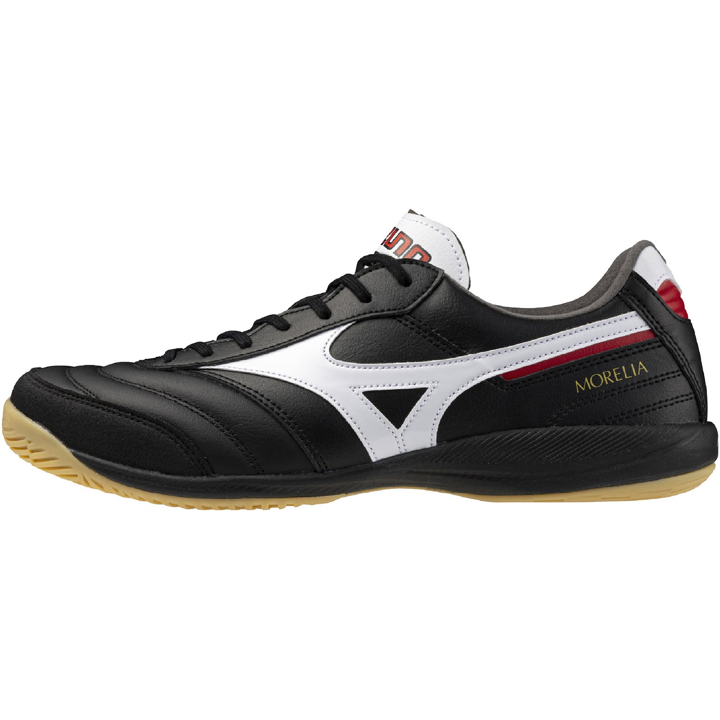 MIZUNO ミズノ モレリア SALA ELITE IN フットサルシューズ 室内 インドア 天然皮革 軽量 素足感覚 メンズ 大人用 Q1GA251201 ブラック×ホワイト