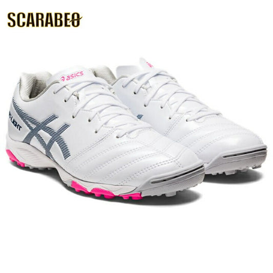 【 ASICS アシックス 】 ジュニア サッカートレーニングシューズ DSライト JR GS TF ホワイト×マコブルー 1104A047-101 DS LIGHT JR GS TF フットサル