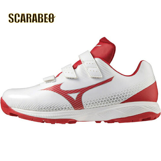 【 ミズノ MIZUNO 】 野球 ソフトボール トレーニングシューズ ライトレボトレーナーCR ホワイト×レッド 11GT222162 LIGHTREVO TR CR