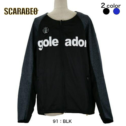 【 ゴレアドール goleador 】  裏起毛ボンディングハニカムリップ切替ノーカラーZIPジャケット サッカー フットサル ウェア G-2456