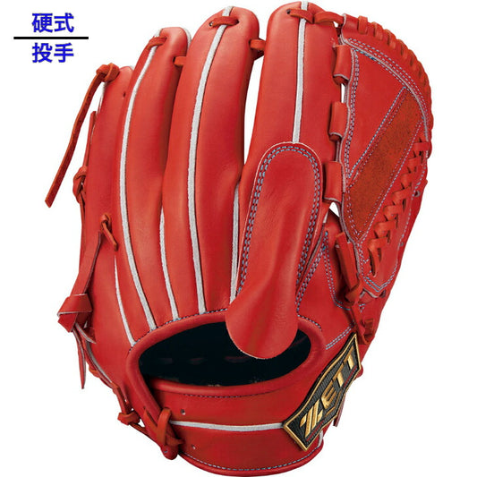 ゼット 硬式 グラブ 投手用 プロステイタスSE 右投げ用 BPROG21S 5841 Dオレンジ×サックス 硬式野球 グローブ 日本製 国産 PROSTATUS ZETT