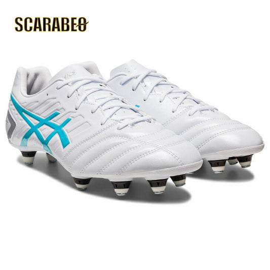 アシックス 取替式 ワイド サッカー スパイク DS LIGHT GAIN ST ホワイト×アクアリウム 1101A041-101 ASICS