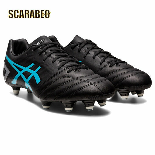 アシックス 取替式 ワイド サッカー スパイク DS LIGHT GAIN ST ブラック×アクアリウム 1101A041-002 ASICS