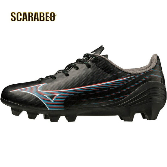 【大特価】ミズノ ジュニア サッカースパイク ミズノアルファ SELECT Jr ブラック×イグニッションレッド×ブルー P1GB236501 MIZUNO α