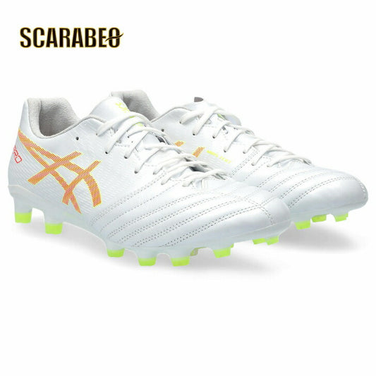 【在庫処分セール】アシックス サッカースパイク DSライト X-FLY プロ 2 White×Flash Coral 1101A055-101 DS LIGHT X-FLY PRO2 ASICS
