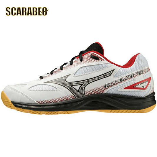ミズノ バドミントン シューズ スカイブラスター 3 ホワイト×ブラック×レッド 71GA234501 SKY BLASTER 3 MIZUNO