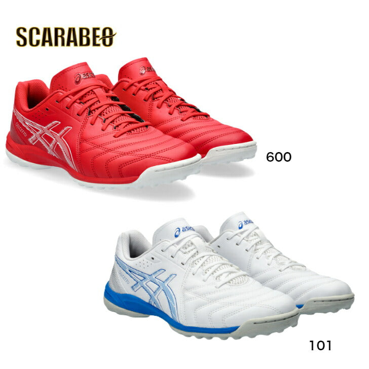 カルチェット WD 9 TF　ホワイト×エレクトリックブルー　【asicsアシックス】サッカーフットサルトレーニングシューズ1113a038-101