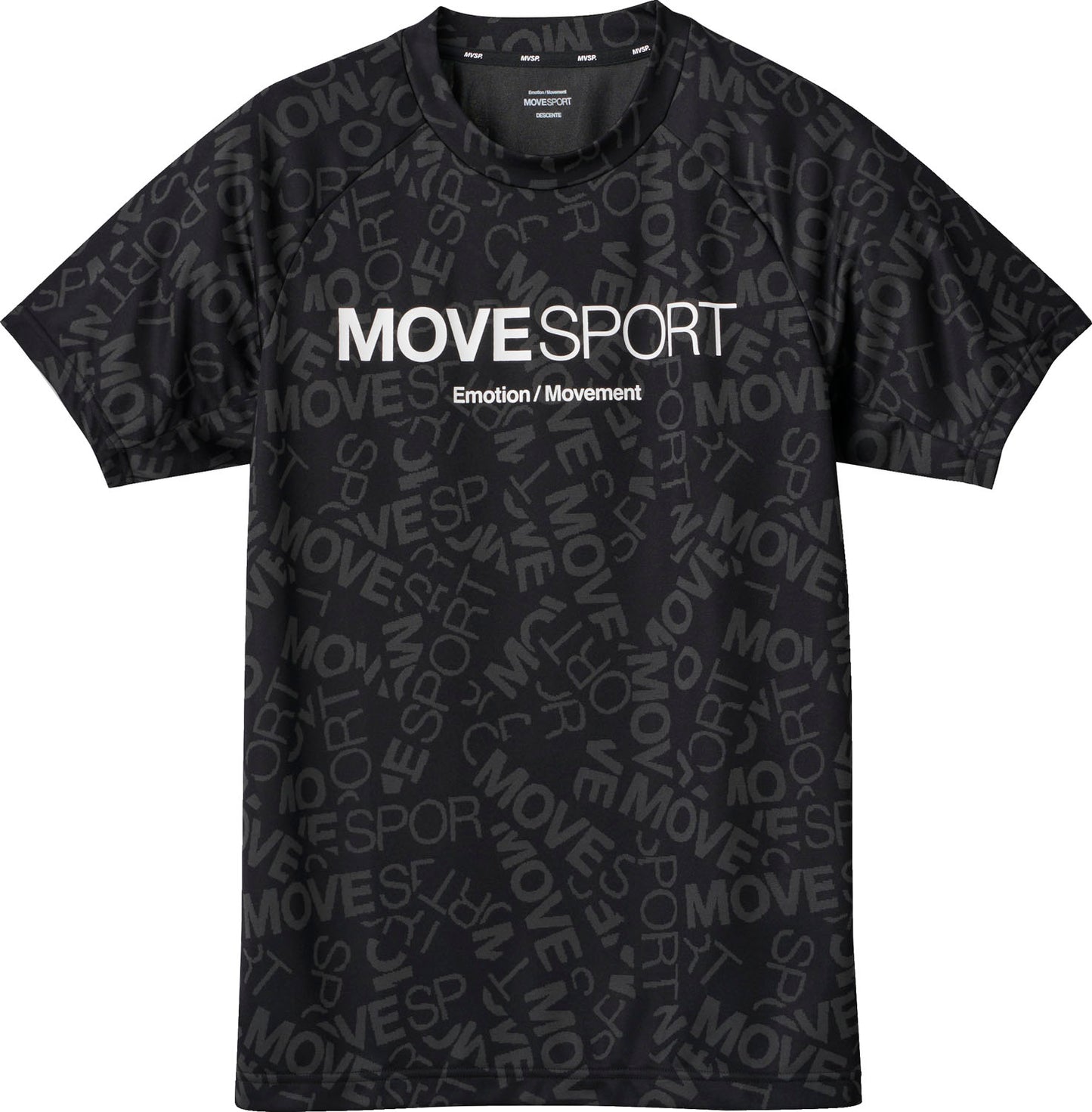 MOVESPORT デサント ジャガードグラフィック ショートスリーブシャツ 半袖 ストレッチ ユニセックス メンズ レディース ウェア Tシャツ トレーニング ブランド ムーブスポーツ DESCENTE 新レーベル 2024年春夏モデル DMMXJA61