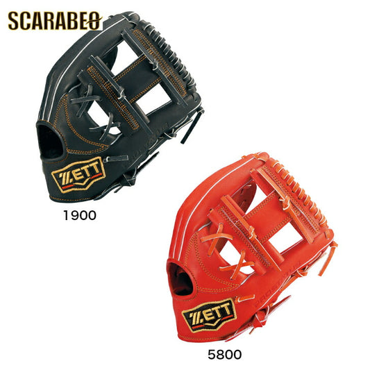 ZETT ゼット グローブ 野球 軟式 プロステイタス 二塁手 遊撃手 今宮タイプ 右投用 サイズ4 BRGB30766 内野手用 グラブ 大人 一般  草野球 キャッチボール