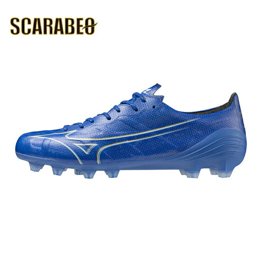 限定 ミズノ α ELITE p1ga246227 mizuno サッカー スパイク27：レーザーブルー×ホワイト×ゴールド scarabeo