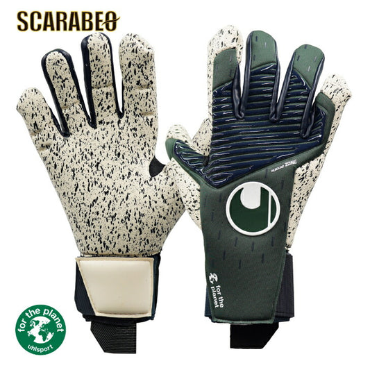 ウールシュポルト uhlsport サッカー キーパー手袋 キーパーグローブ 101126101 ダークオリーブ×ネイビー×ホワイト カーキグリーン
