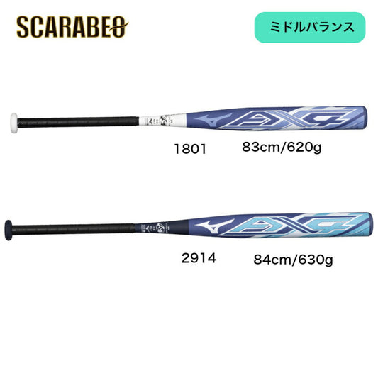 野球 ミズノ 限定 ミズノプロ ミドルバランス ソフトボール用 バット 3号ゴムボール用 AX4 1CJFS325 MIZUNO 野球用品