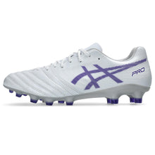 画像をギャラリービューアに読み込む, DS LIGHT X-FLY PRO 2 アシックス asics 1101A055-104 ホワイト×パープル サッカースパイク 大人 サッカー
